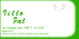 villo pal business card